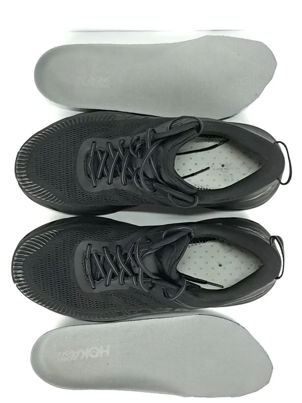Hoka Bondi 7 Shoes Men 12 4E X-WIDE Black Athletic Cushion Sneakers 1117033 BBLC